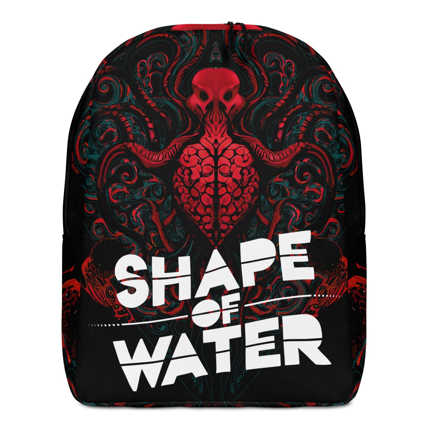 Shape Of Water - Red Cthulhu Backpack