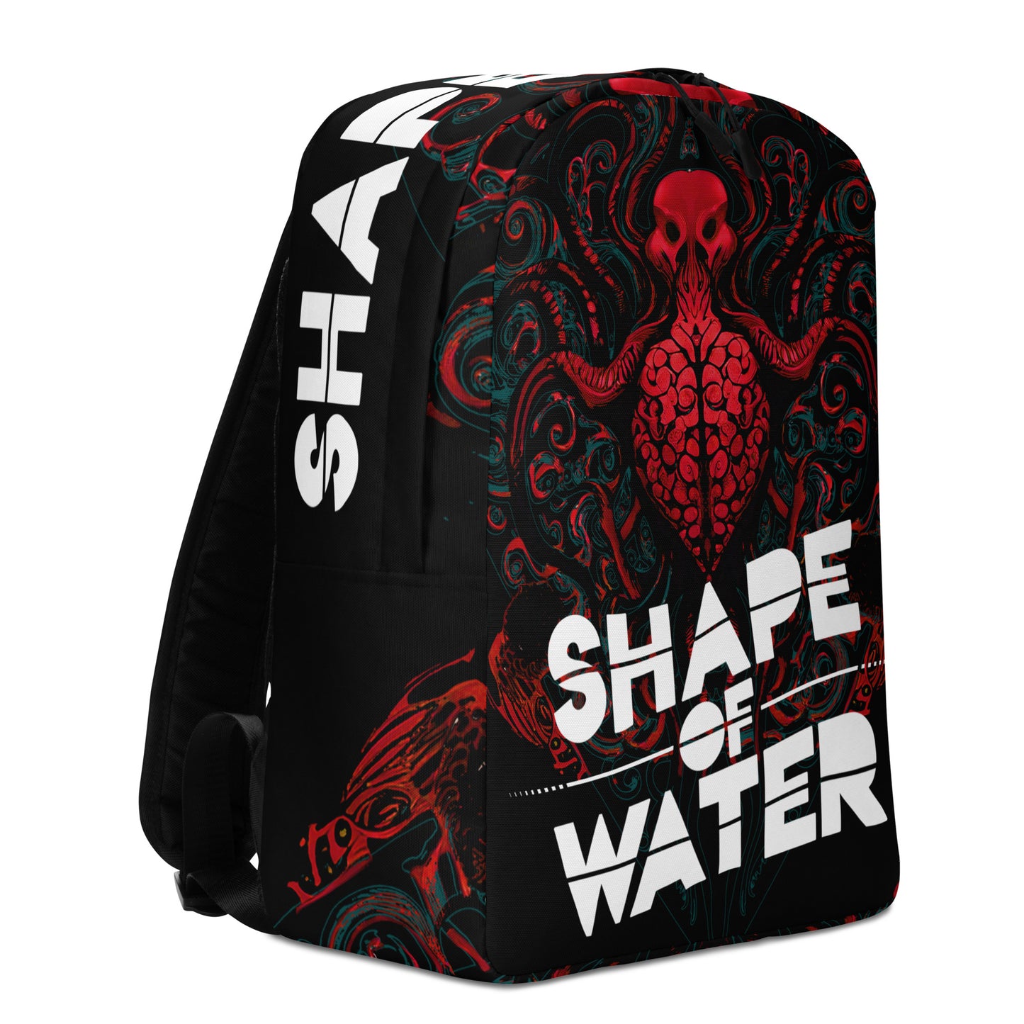 Shape Of Water - Red Cthulhu Backpack