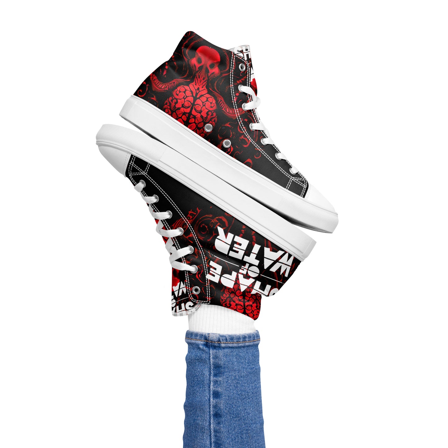 Women’s high top canvas shoes